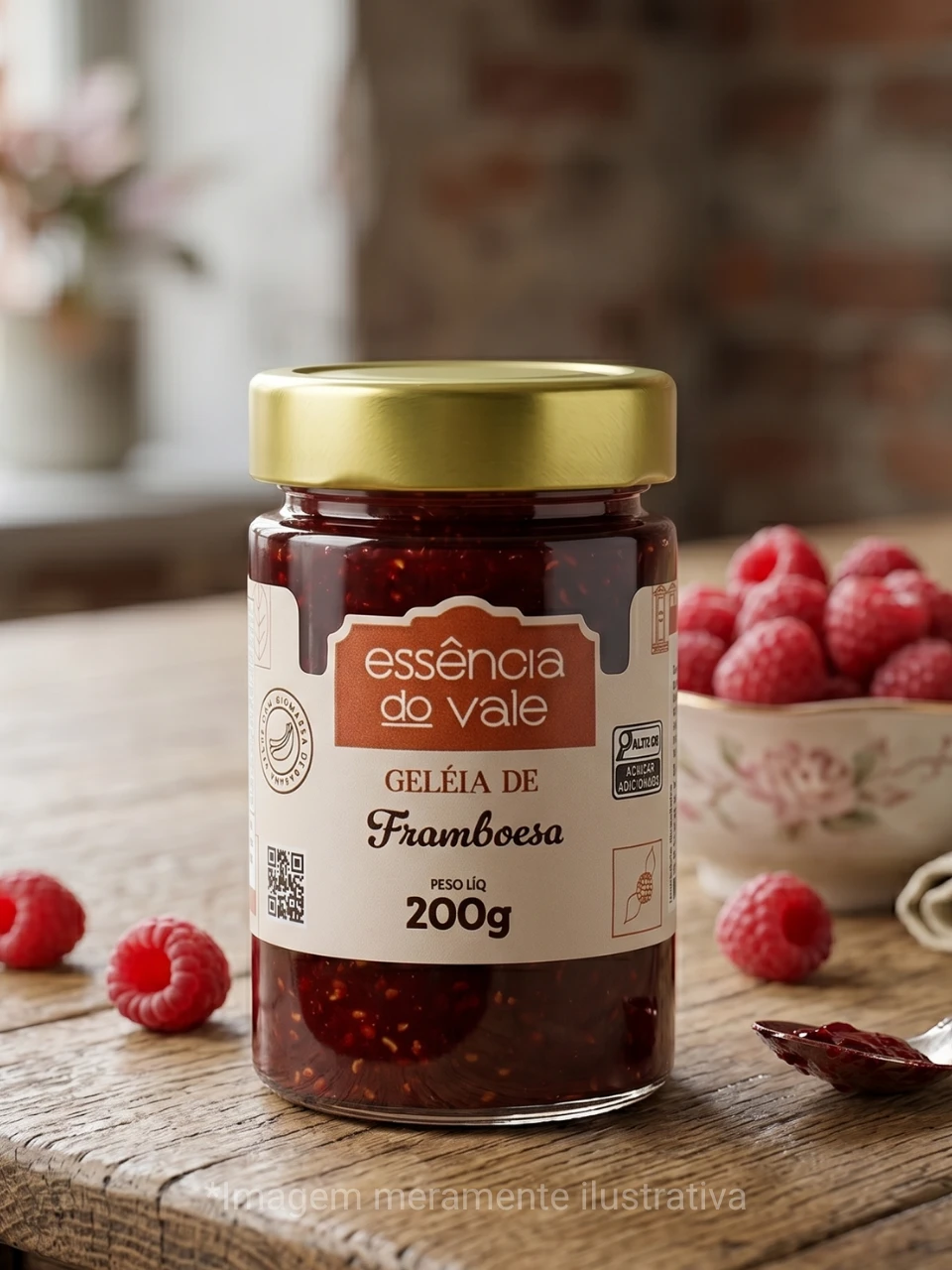 Geleia de Framboesa da Essência do Vale 200g - Imagem 2