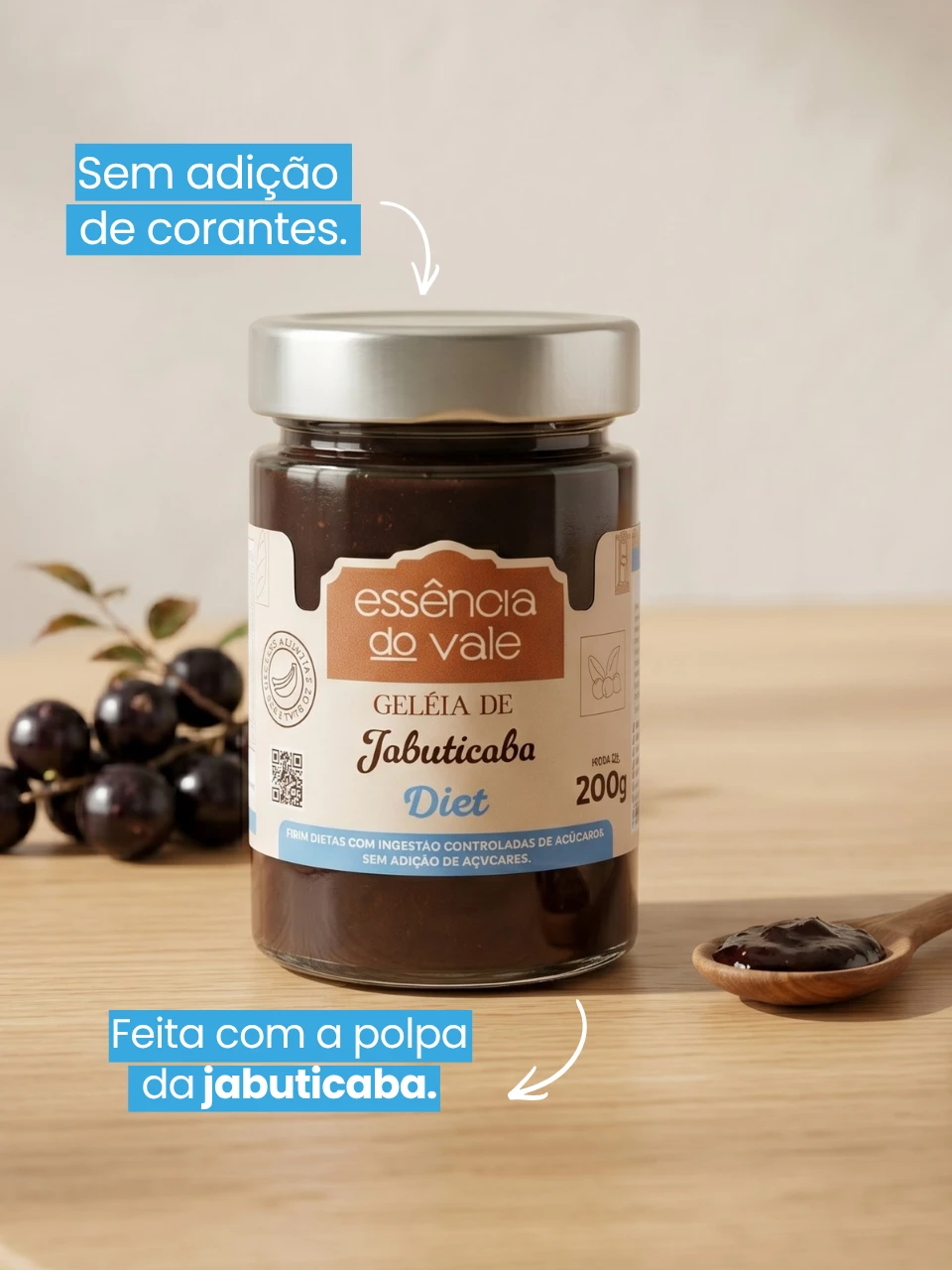Geleia de Jabuticaba Diet Sem Adição de Açúcar 200g - Imagem 4