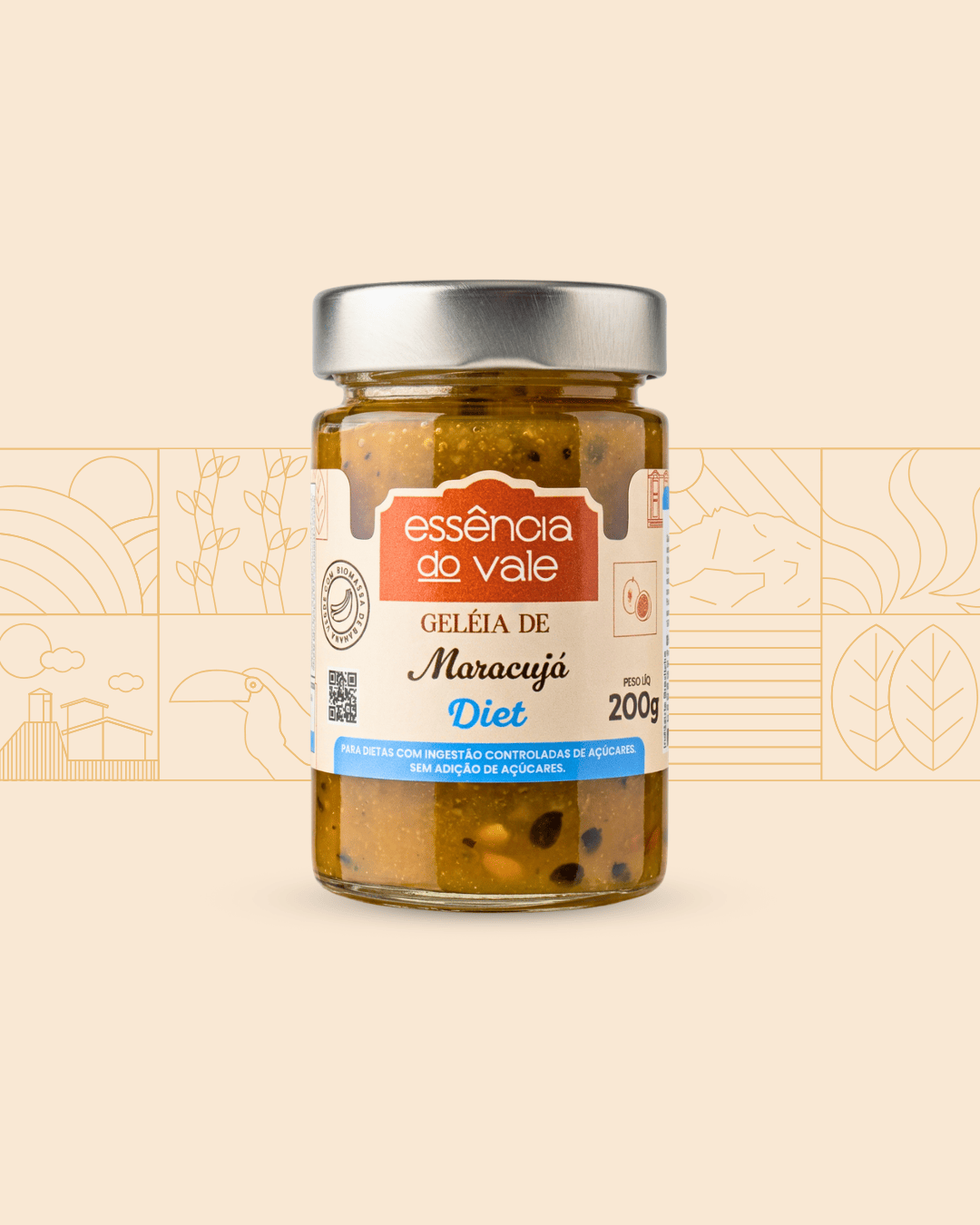 15582364990-geleia-de-maracuja-diet.png Geleia de Maracujá Diet Sem Adição de Açúcar 200g - Imagem 1