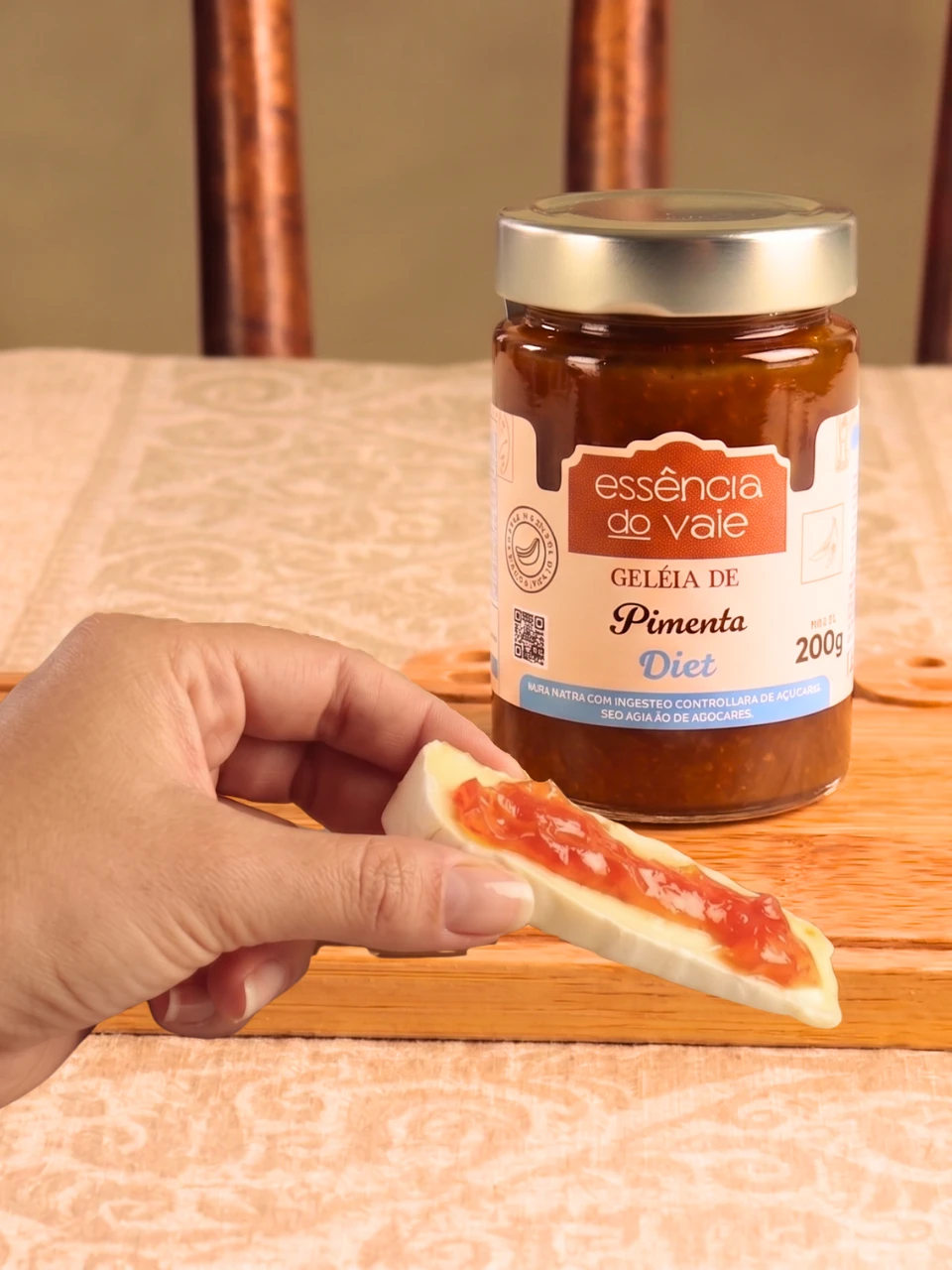 Geleia de Pimenta Diet Sem Adição de Açúcar da Essência do Vale 200g - Imagem 3