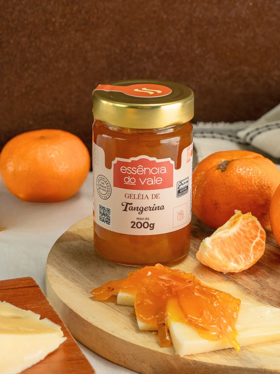 Geleia de Tangerina com Pedaços de Casca da Essência do Vale 200g - Imagem 3