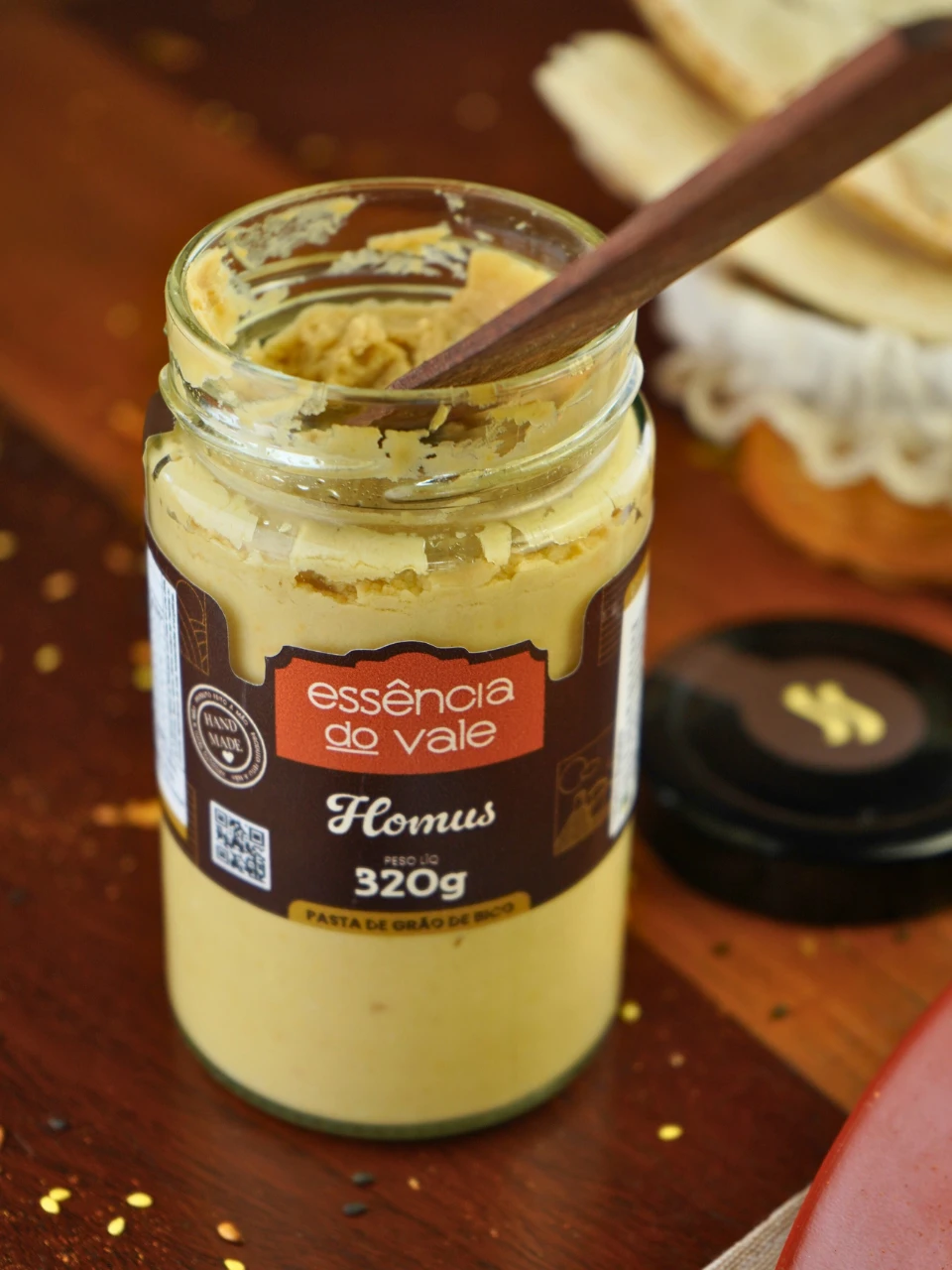 Homus Pasta de Grão de Bico da Essência do Vale 320g - Imagem 3