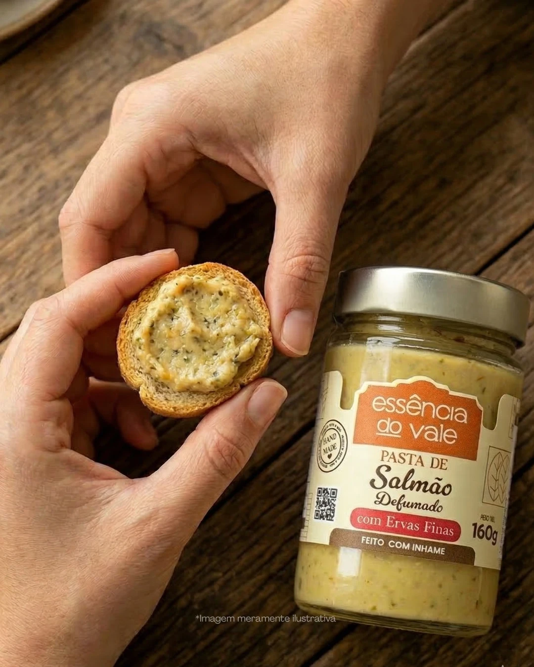Pasta de Salmão com Ervas Finas Essência do Vale 160g - Imagem 2