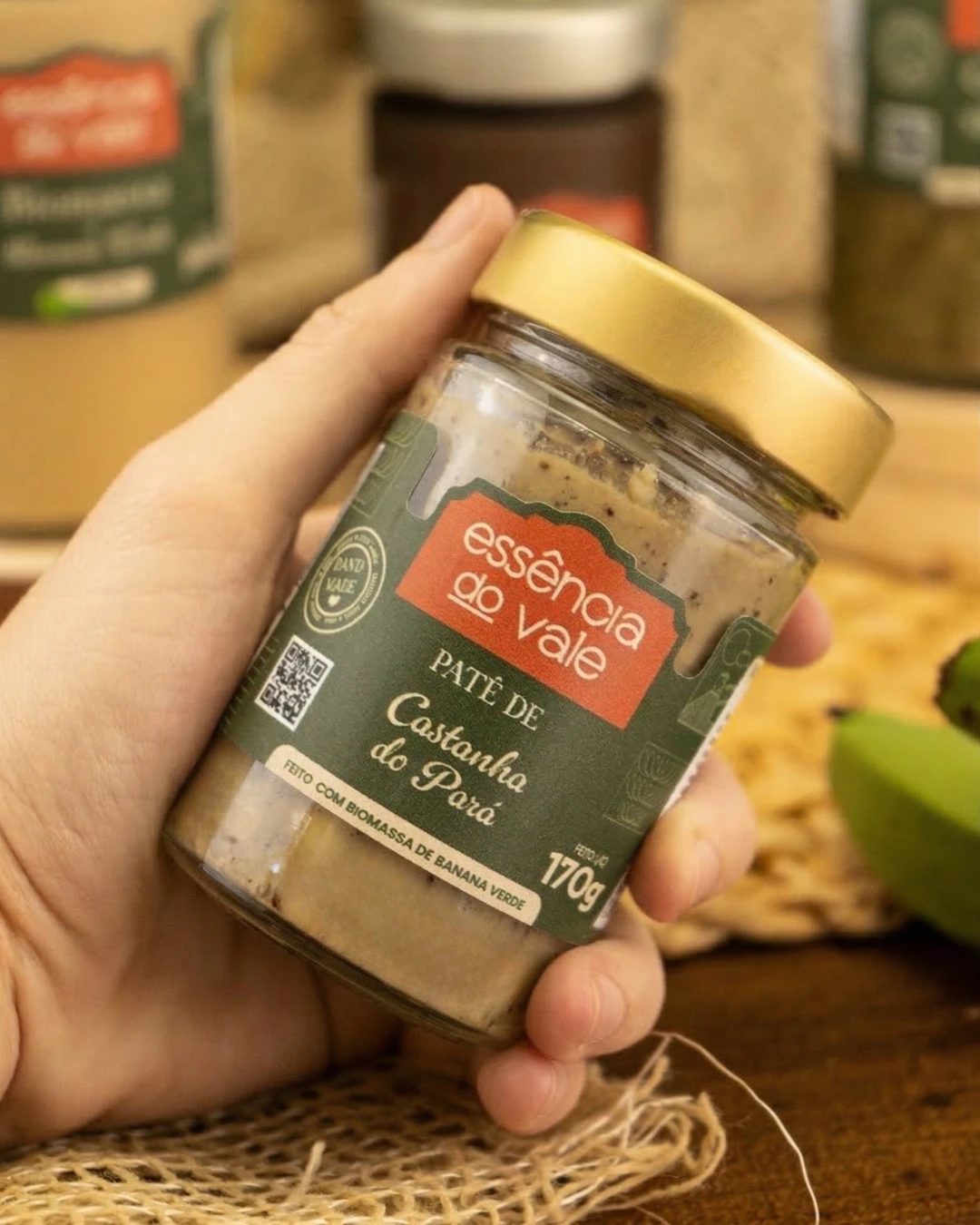 Patê de Castanha do Pará Vegano Essência do Vale 170g - Imagem 2