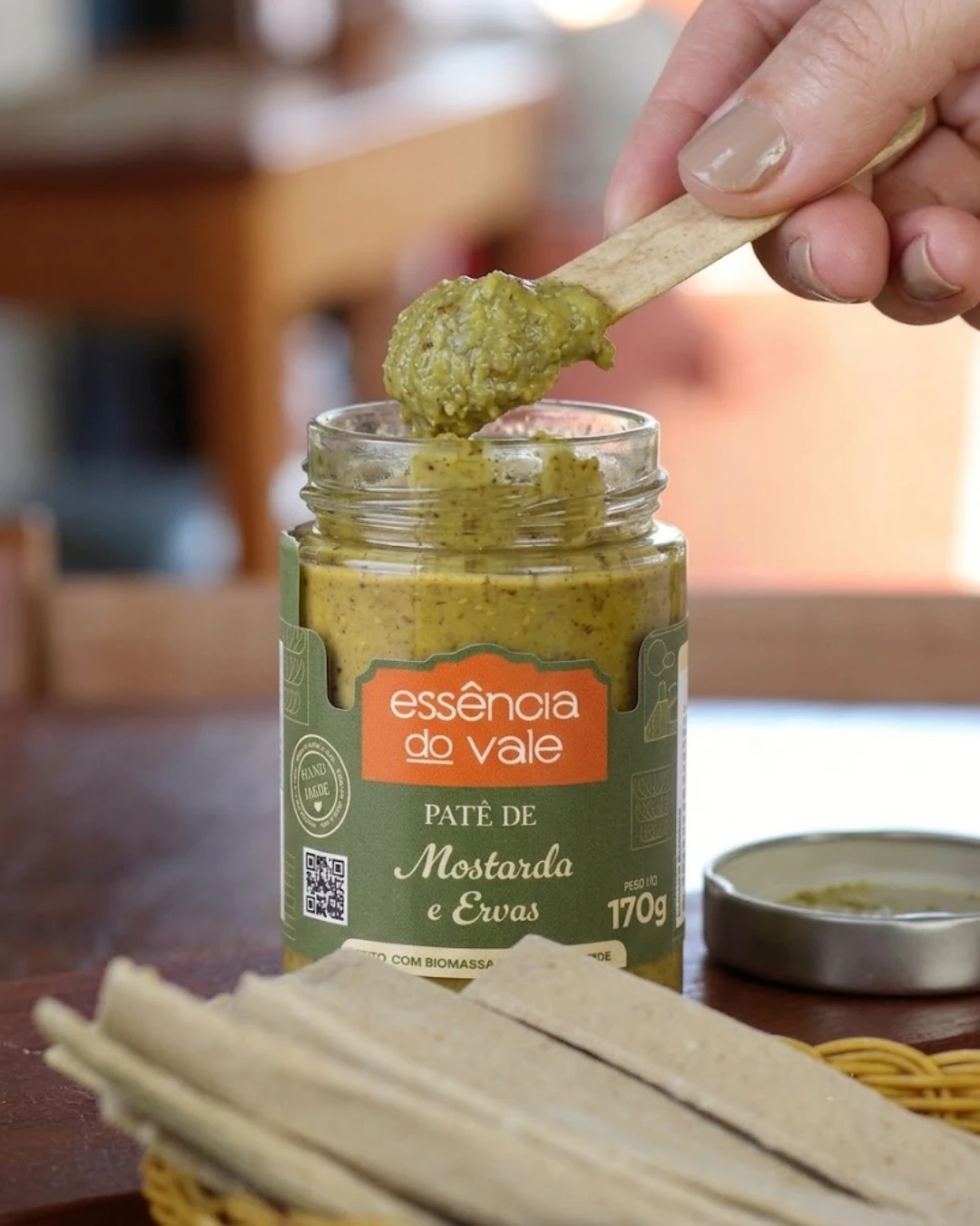 Patê de Mostarda e Ervas Vegano Essência do Vale 170g - Imagem 2