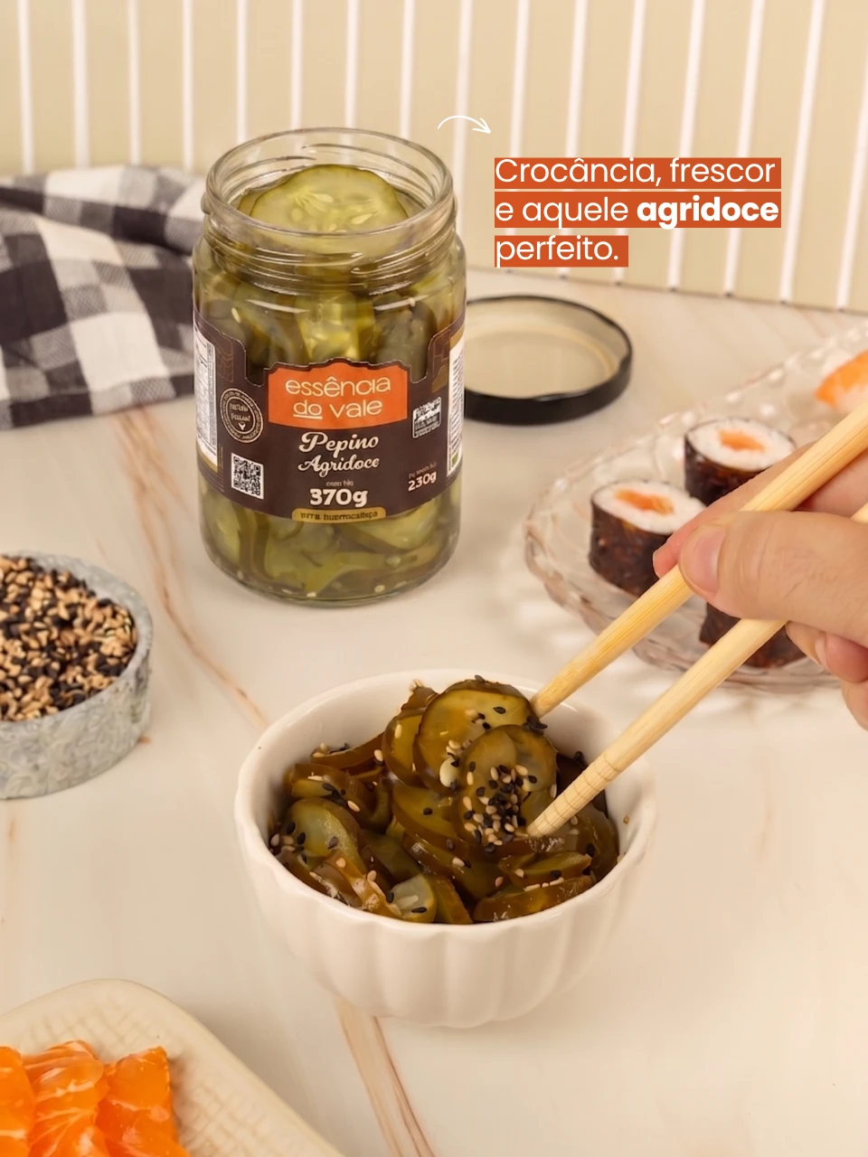 Pepino Agridoce Essência do Vale 370g - Imagem 2