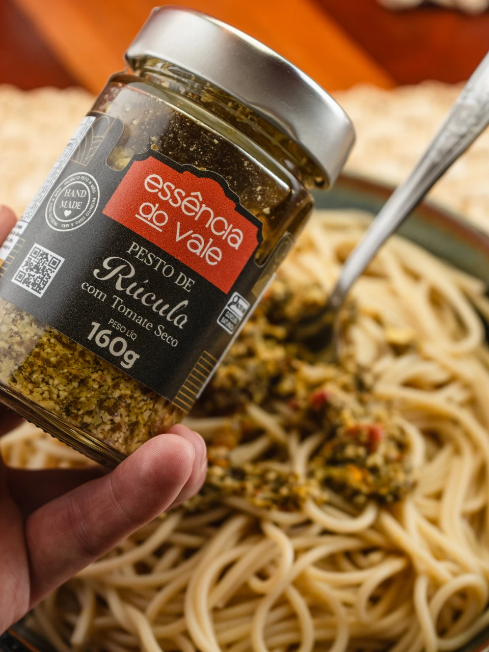 Pesto de Rúcula com Tomate Seco da Essência do Vale 160g - Imagem 2
