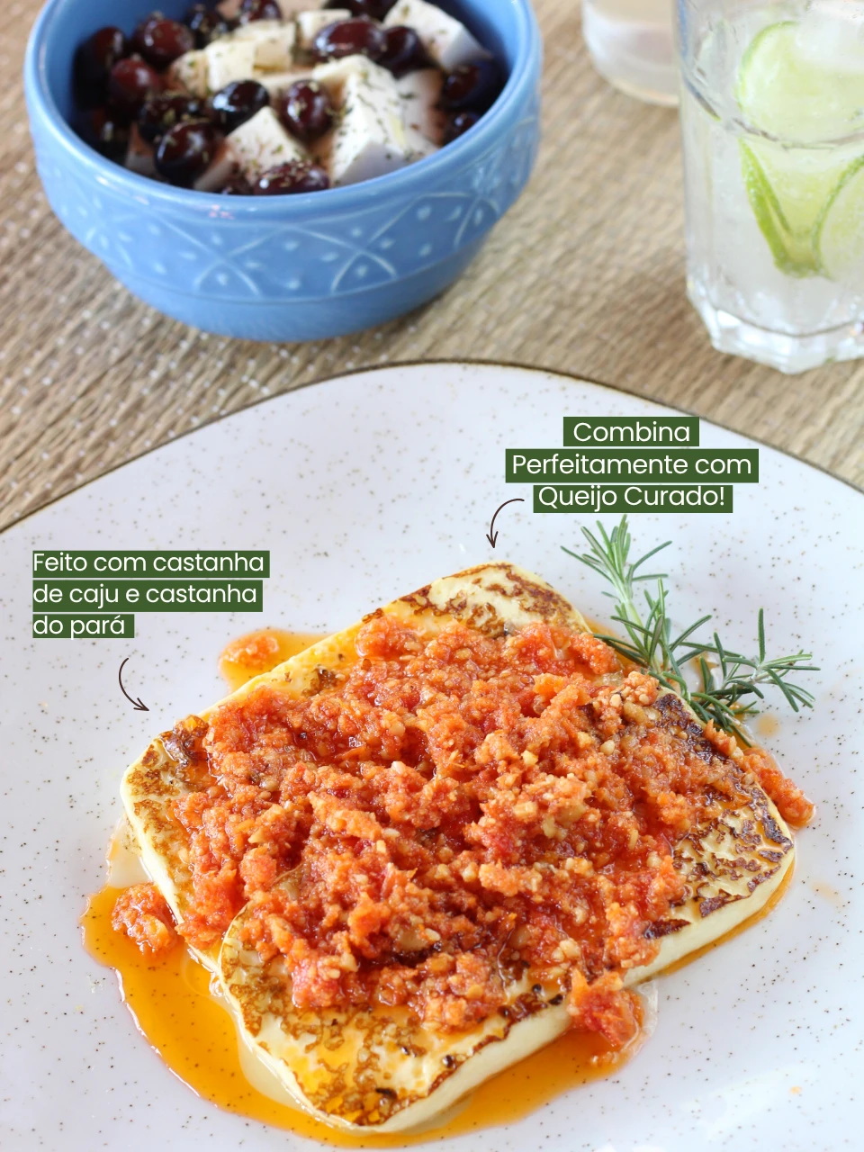 Pesto de Tomate Seco e Castanhas Caju e do Pará Essência do Vale 160g - Imagem 3