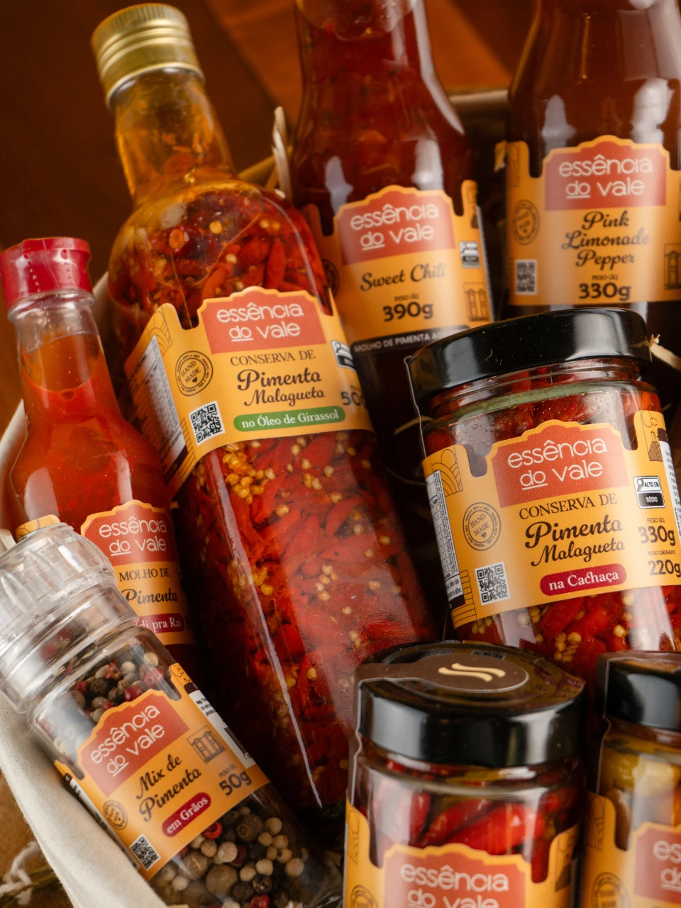 Pimenta Malagueta na Cachaça em Conserva da Essência do Vale 340g - Imagem 3