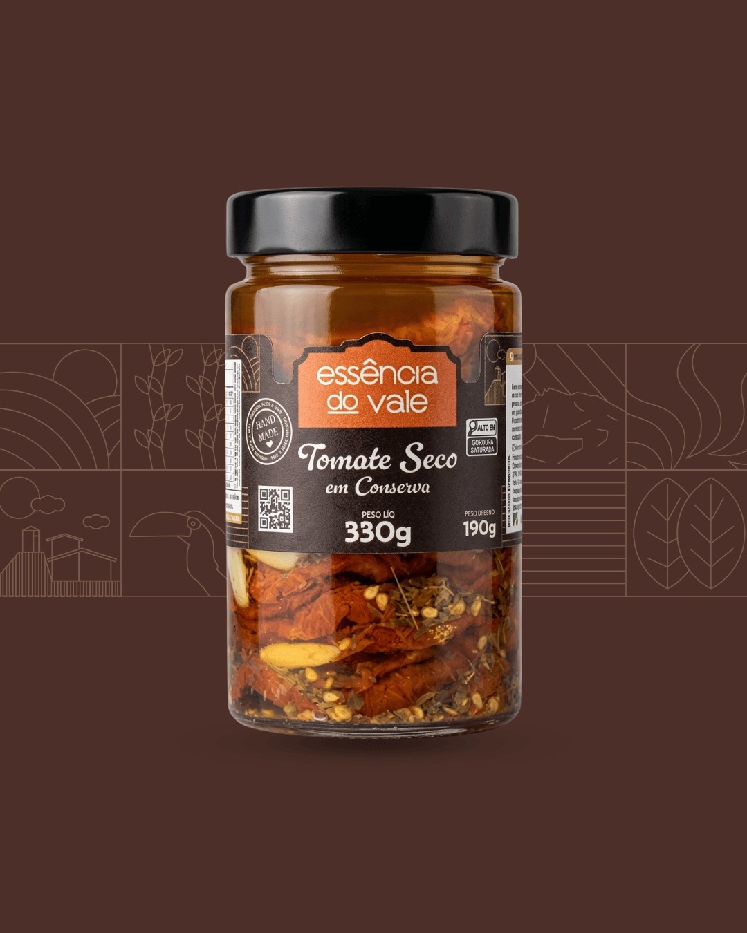 15582827974-tomate-seco-em-conserva.png Tomate Seco Essência do Vale 330g - Imagem 1